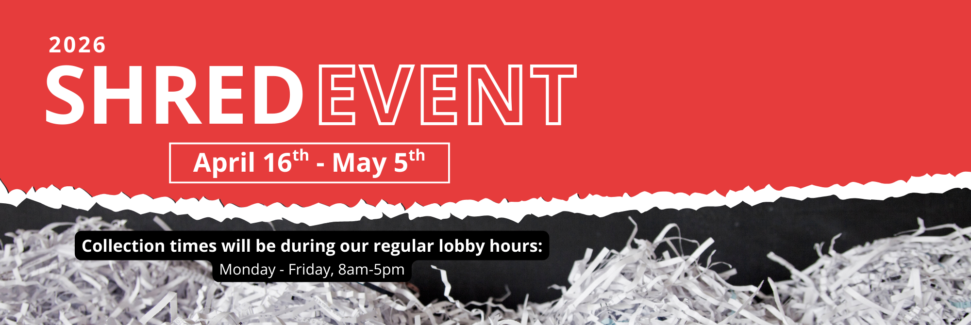 Shred Event banner